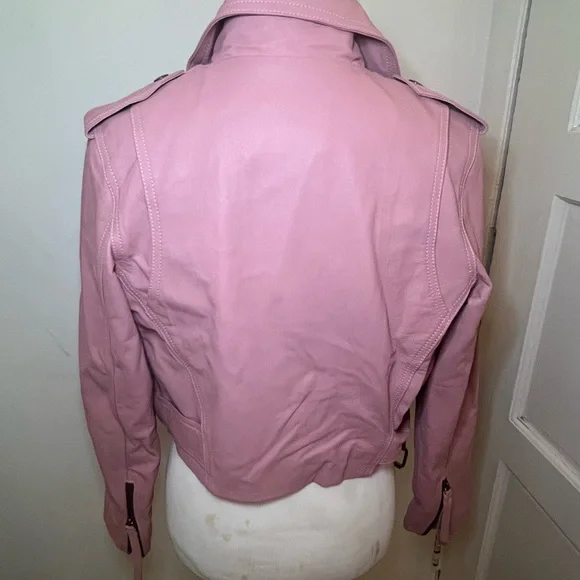 Cleobella Pink Leather Jacket - Picture 13 of 15